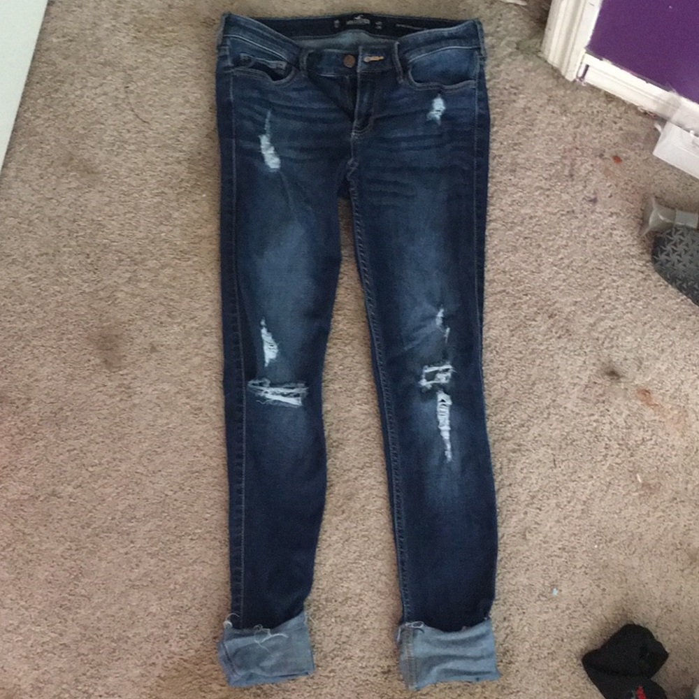 Hollister Low Rise Super Skinny Crop Jeans